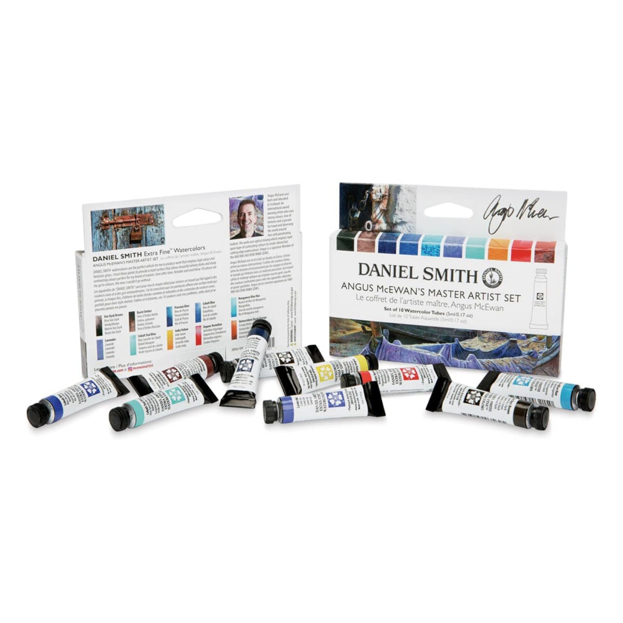 Daniel Smith Extra Fine Watercolor - Set of 10, Angus McEwan Master Artist, 5 ml Tubes